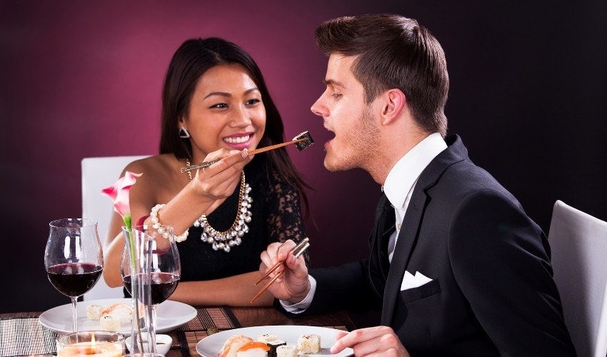 Thai girl making right moves
