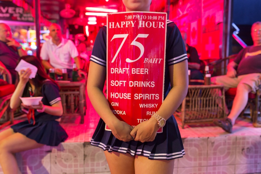 A Thai girl working at Walking Street in Pattaya.