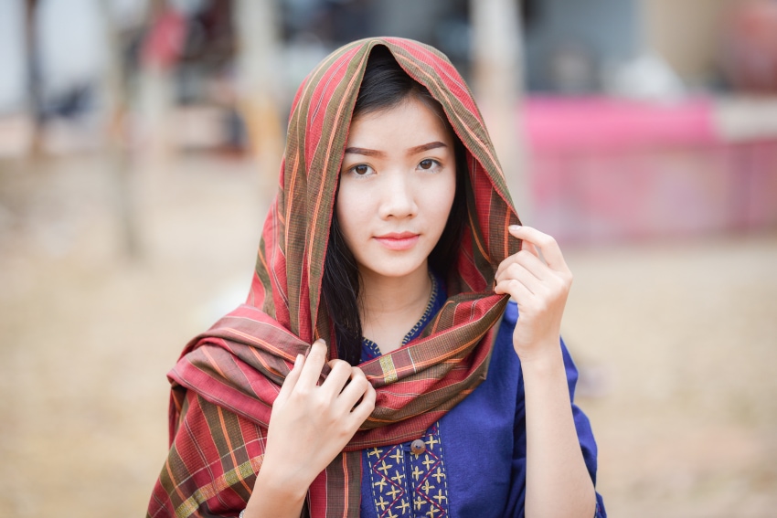 An incredibly beautiful Thai girl from a village in Isan